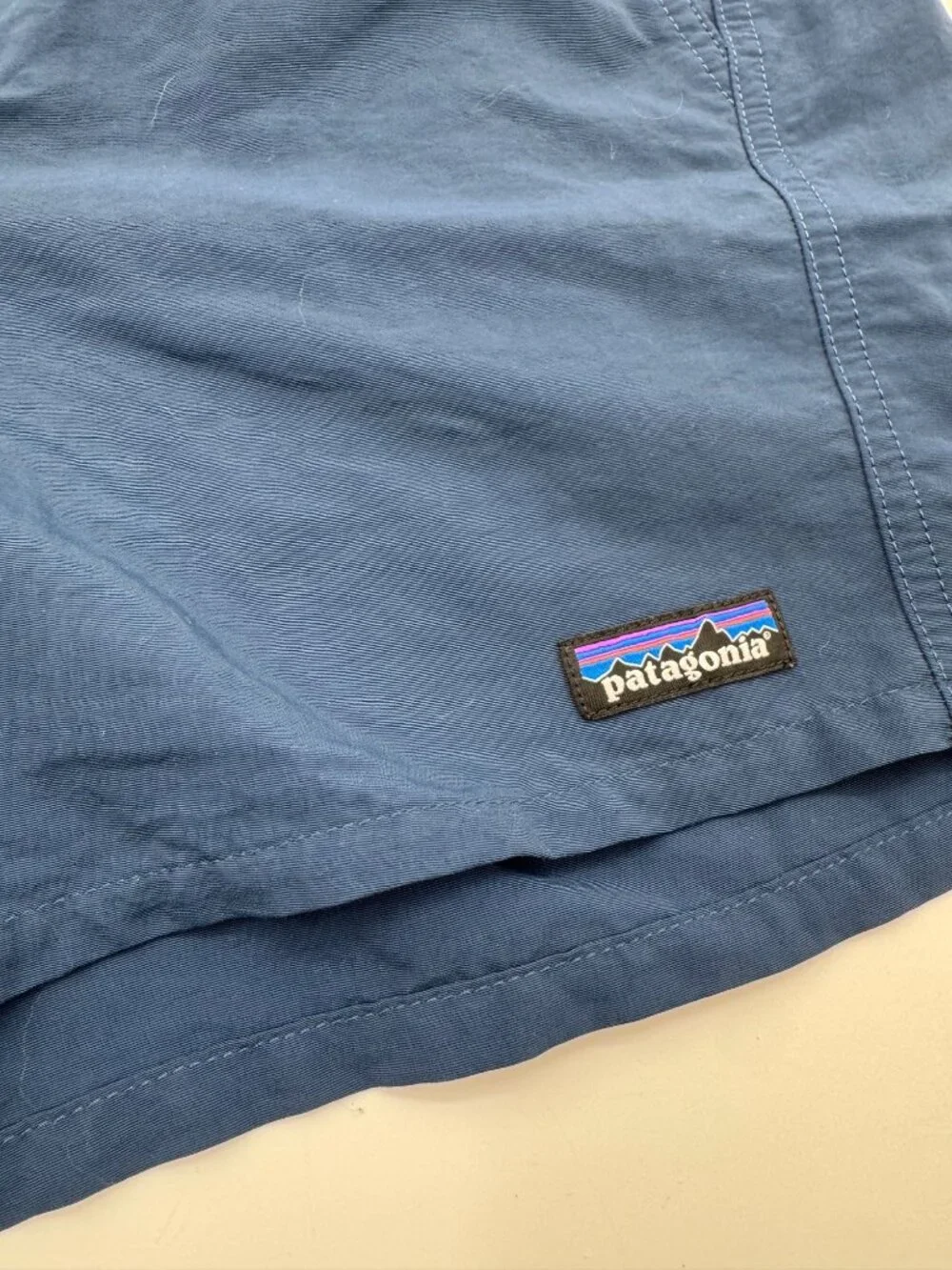 Patagonia Baggies Shorts Navy Elastic Waist Size S - Picture 3 of 9